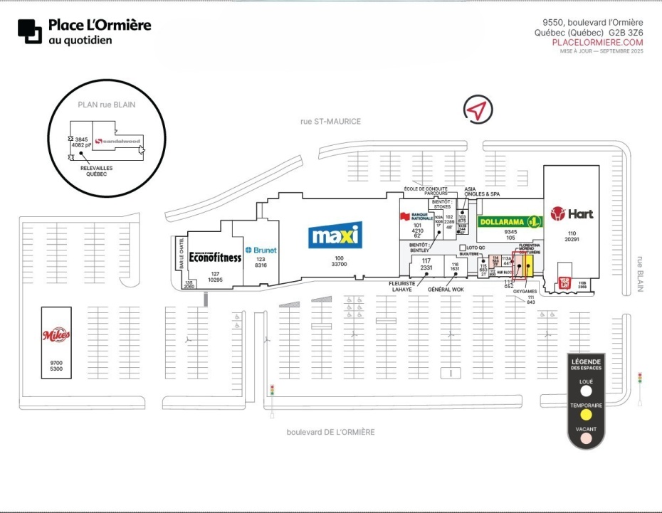 9550 Boulevard de l Ormière, Les Rivières, Québec,Commercial,Info-Locaux,Place l'Ormière,de l Ormière,1,2232