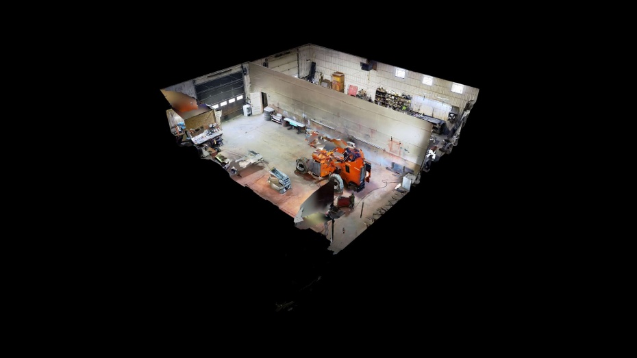 Vue dessus de la partie arrière